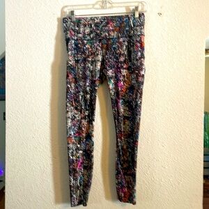 Lululemon Fast and Free Tight II 25" Non-Reflective Nulux, Vitalize Multi, 8